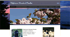 Desktop Screenshot of delphiniumstandardpoodles.com